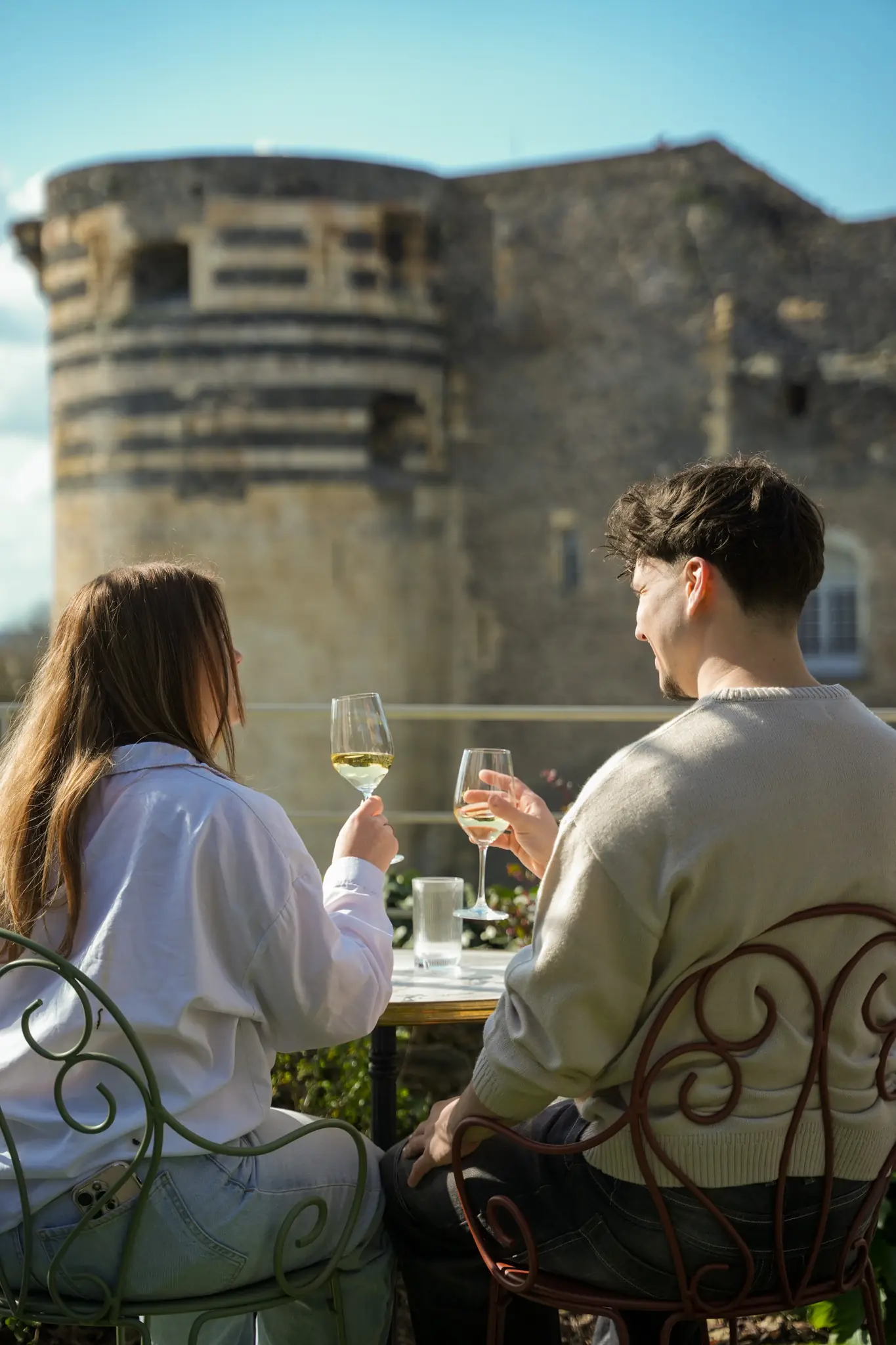 Les tours du Château d'Angers vues depuis le rooftop